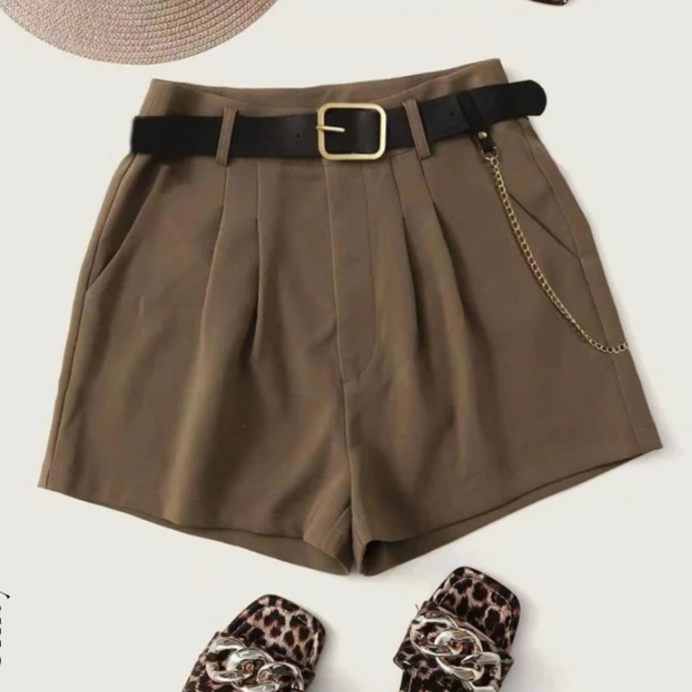 SHEIN Pleated Shorts [no belt]